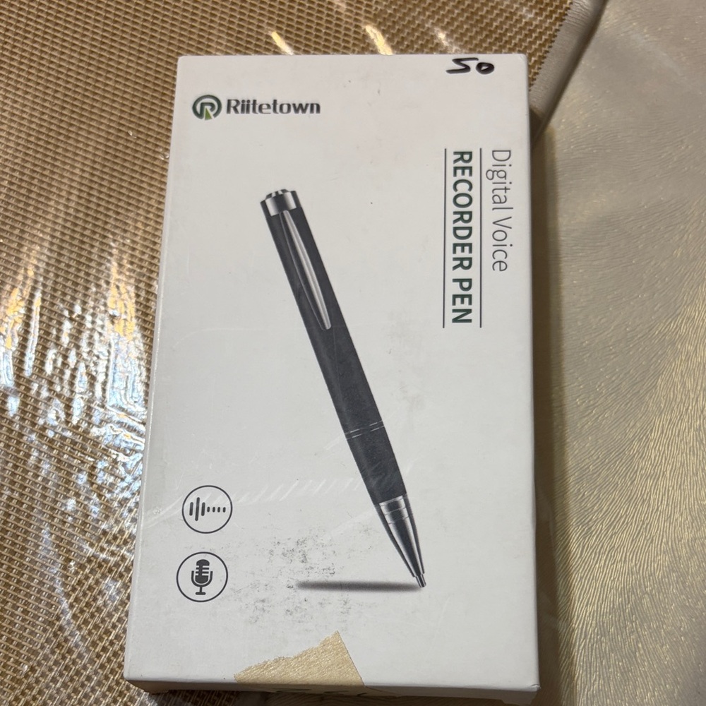 Black Digital Voice Recorder Pen